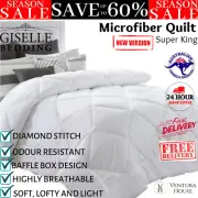 Giselle Bedding Super King Size 400GSM Bamboo Microfibre Filled Quilt Cover New