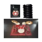 16-Pack Drum Hooves | Stabilize Your Drumset | Non-Slip Drum Accessories | Co...