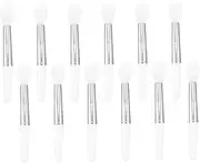 KAILIKETIY 12Pcs Portable Applicator Set Silicone Lip Brush for Easy Lipstick Application Compact Design for Travel Brush Heads with Handles for Makeup