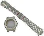 1pcs 40mm Case Strap Sapphire Crystal Glass Modified Case NH38 NH35 NH36 Movement Waterproof Case Stainless Steel Strap