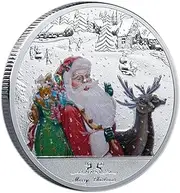 Christmas Collectible Coin - Coin | Silver Alloy for Collection | Silver Plated Souvenir Christmas Commemorative Coin | Christmas Commemorative Coin Santa Coin for