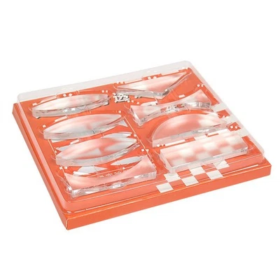 Acrylic Optical Experiment Set Triangular Prism Convex Lens Concave 8 PCS8603