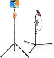 UGREEN Tablet Tripod Stand Floor Holder Mount 68-Inch Height Adjustable Compatible with iPad Pro Air Mini, iPhone, All 4.7-12.9" Devices