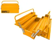 Ingco HTB03 16Inch Steel Empty Storage Tool Box 5 Tray 3 layers 400x200x195mm HD
