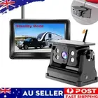 5" Wireless Monitor Solar Magnetic Standby Backup Camera Car Rear View Reversing