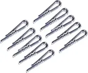 [APUXON] 100pcs U Shape Clear Durable Plastic Alligator Clips Shirts Folding Ties Socks Pants Hold Garments in Place