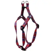 Red Lace Flowers Step-in Dog Harness, Large-1" Wide and fits Chest of 25 to 40"