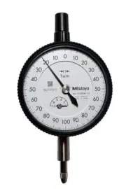 Mitutoyo Standard Dial Gauge Measuring 1mm No Lugs Balanced Scale 2109AB-10