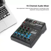 4 Channel Mixer USB Stereo Mixing Console With Sound Card For Home CRY