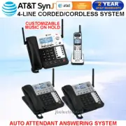 AT&T SynJ SB67138 DECT 6.0 4-LINE CORDED PHONE - 1 CORDLESS + 2 DESKSETS