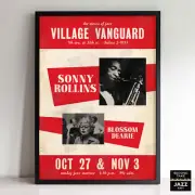Sonny Rollins jazz poster - A Night at the Village Vanguard - 1957