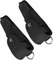 2Pcs Nylon Flashlight Holder Portable Multi Function Flashlight Pouch for Outdoor Use Convenient Storage Bag for Keyring and More