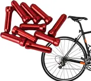 bicycl Cable End Caps - Cable End Crimps Mountain BIK Parts, Cycle Alloy Brake Cable Ends, Brake Cable Cover End Tips, Aluminum Alloy Shifter Ferrules Caps Replacement, 10 pc BIK Accessories