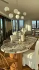 Customized Terrazzo Dinner Table Top With Chips for restaurants, hallway Decor
