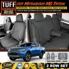 TUFF HD TRADE Canvas Seat Covers Triton MQ Dual Cab GLS GLX 2ROW 2015-2024 CHARC