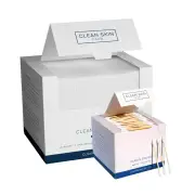 Clean Skin Club Towels & Swabs Set, Towels XL 50 count & Swabs 500pcs