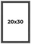 20x30 Frame Black Passaggi Solid Wood Picture Frame Width 1.5 Inches | Interior