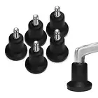 AXL Bell Glides Replacement Office Chair Swivel Caster Wheels to Fixed Stationar