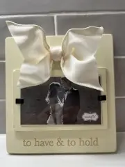Mud Pie TO HAVE & TO HOLD Distressed Wood Frame NWT WEDDING