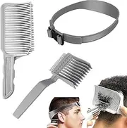 3pcs Fade Comb with Fade Hair Trimming Guide, Professional Barber Comb, Barber Cutting Comb,Fade Comb Blend Comb,Professional Curved Positioning Comb for Men