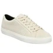 Alfani Men Lace Up Casual Sneakers Micah Size US 9.5M Beige Faux Suede
