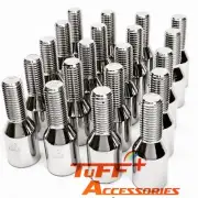 20x V-Shape Allen Key Bolt 12x1.5 Chrome 28mm thread for Merc, BMW + 1 FREE Key
