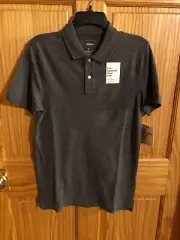 Sonoma Polo Shirt Mens Gray Pewter Small Retail $20 (s-blk-10-57)