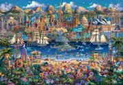 Buffalo Games Playful Art Series: Dowdle World Pieces 2000 Piece Jigsaw Puzzle B