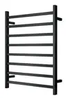 Matte Black Heated Towel Rail rack Square AU standard 1000*850mm wide 8 bar 2022