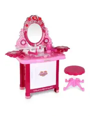 [Keezi] Kids Pretend Makeup Play Set Dressing Table Chair Girls Toys Children