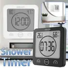Waterproof Digital Bathroom Shower Timer Clock Alarm Temperature Meter Humidity