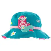 Stephen Joseph Mermaid Bucket Hat for Girls - Sun Protection