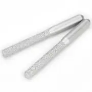 Brazed Straight Diamond Router Bit Profile Wheel for Stone 1/4" Shank Silver 1PC