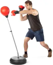 Punching Bag with Stand, Boxing Bag for Adults, Adjustable Height Speed Boxing B