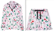 NEW PETER ALEXANDER WOMENS FLORAL TOP & SHORTS XL RRP$129.90 PINK VISCOSE