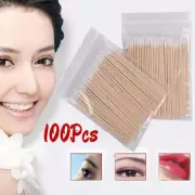 100PCS Cotton Swabs Pointed Disposable Micro Brush Applicator Wooden Stick USN