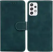 Designed for Samsung Galaxy A23 Wallet Case,Soft Skin Credit Card Holder Flip Folio Book PU Leather Case Protective Cover Women Men for Samsung Galaxy A23 Green