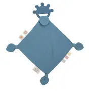 Playground by Living Textiles - Silicone Comfort Teether - Steel Blue
