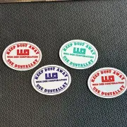 Vintage Stickers WEN-DON Keep Dust Away Lot of 4 Use Dustallay 3 Colors
