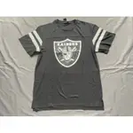 全新NFL奧克蘭突擊者OAKLAND RAIDERS球衣款短T SZ M/L台中可面交