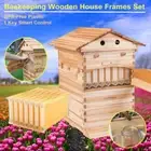 Auto Shedding Bee Hive Boxes House Bee Hives + 7 Beekeeping Frames