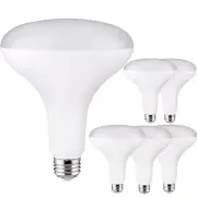 6Pack BR40 LED Reflector Light Bulb, 4000K, 12W (85W), 1150LM, Dimmable