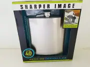 Sharper Image Stainless Steel 40 Oz Oversized Flask New in Box