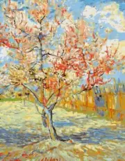 The Pink Peach Tree By Vincent Van Gogh Painting Paint By Numbers Kit DIY Art