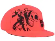 Transformers Tech Snapback Hat Cap Megatron Flat Bill Safety Orange Kid's Youth