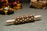 Embossed Rolling Pin Laser Engraved Rolling Pin Embossed Dough Roller Cookies