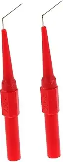 COMPUKAS 2PCS Multimeter Test Probes Insulation Tester Pins with Angle Electrical Testing Kit for Precise Circuit Work Durable Needles for Automotive Electronics