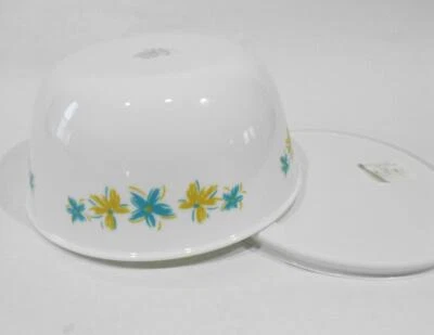 Corelle HAWAIIAN Hawaii 28-oz SOUP CEREAL BOWL Cover Plumeria Tropical TURQUOISE