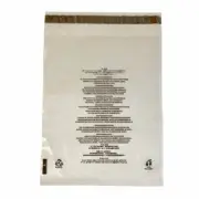 Clear 30% Recycled LDPE Garment Bags 14" x 17" + Lip, 355 x 431mm 11 languages