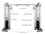 Body-Solid - Powerline Home Gym Cable Crossover Machine Workout Fitness FN-16